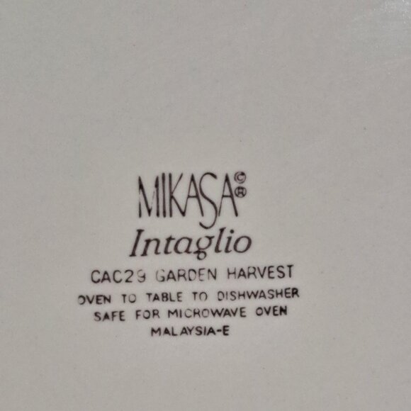 Mikasa Garden Harvest Intaglio Dinner Plate 11" CAC29 Orange Fruit - Picture 6 of 9